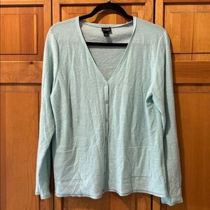 Eileen Fisher Cashmere Turquoise Cardigan